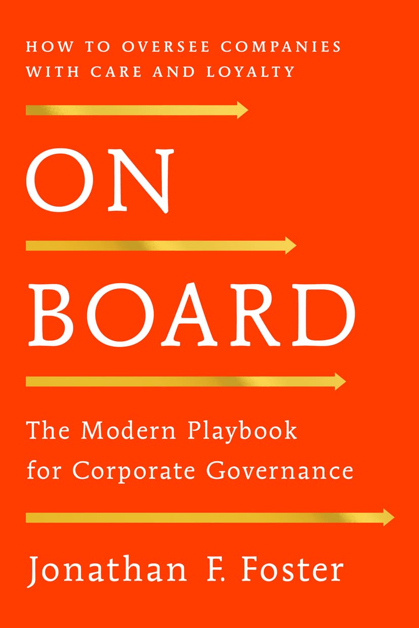 Book cover - On Board: The Modern Playbook for Corporate Governance